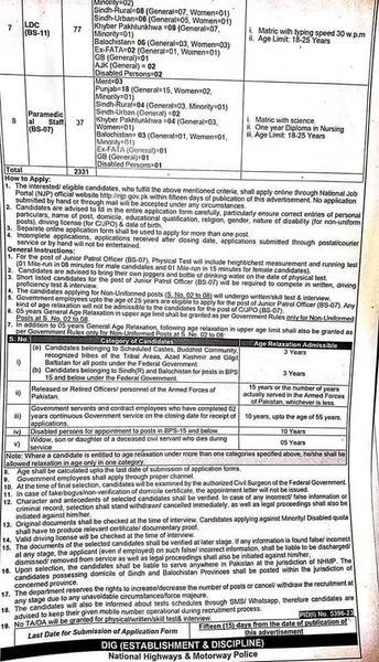 Motorway Police Jobs 2024 Advertisement